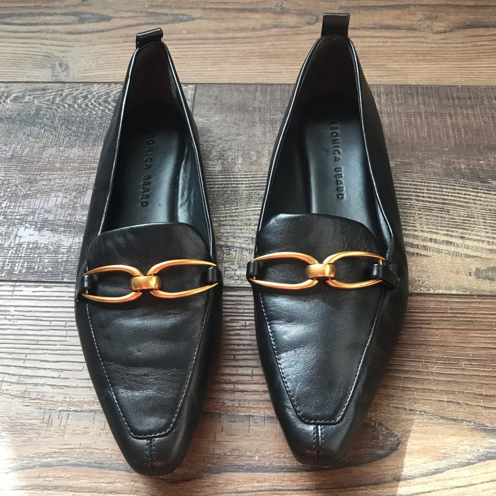 Veronica Beard Champlain Chain Black Leather Loaf… - image 2